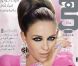 L'actrice anglaise Elizabeth Hurley, radieuse en couverture du magazine Hia. Octobre 2010.