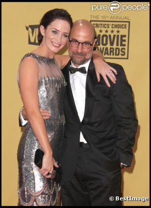 Emily Blunt et Stanley Tucci en janvier 2011 à Los Angeles