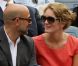 Stanley Tucci et Felicity Blunt à New York en septembre 2011 devant un match de tennis 