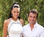 Arnaud Lagardère en 2011 à Roland Garros avec Jade, sa nouvelle compagne