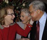 Meryl Streep, Vanessa Redgrave et James Earl Jones pour l\'hommage rendu par l\'Académie des Oscars à Londres le 13 novembre 2011.