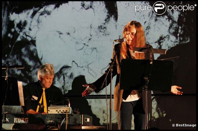  Concert exceptionnel de Patti Smith et David Lynch organisé à la Fondation Cartier, à Paris, le 28 octobre 2011. 