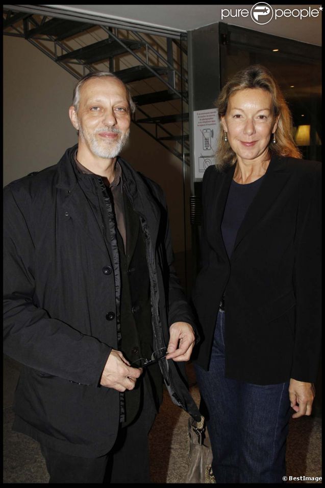 Tom Novembre et Christine Borgoltz, directrice générale de Cartier, au concert exceptionnel de Patti Smith et David Lynch organisé à la Fondation Cartier, à Paris, le 28 octobre 2011.