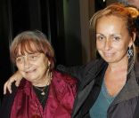 Agnès Varda et sa fille au concert exceptionnel de Patti Smith et David Lynch organisé à la Fondation Cartier, à Paris, le 28 octobre 2011.