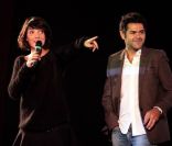 Florence Foresti et Jamel Debbouze lors de l'avant-première du film Hollywoo à Paris le 21 novembre 2011