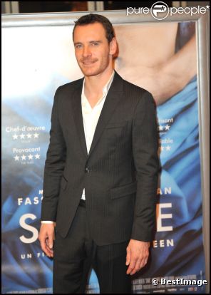 Michael Fassbender lors de l'avant-première du film Shame à Paris le 22 novembre 2011