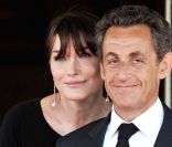 Carla Bruni-Sarkozy et Nicolas Sarkozy à Deauville à le 26 mai 2011.