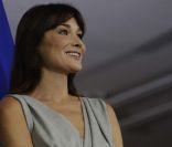 Carla Bruni-Sarkozy en Inde, le décembre 2010.<br />