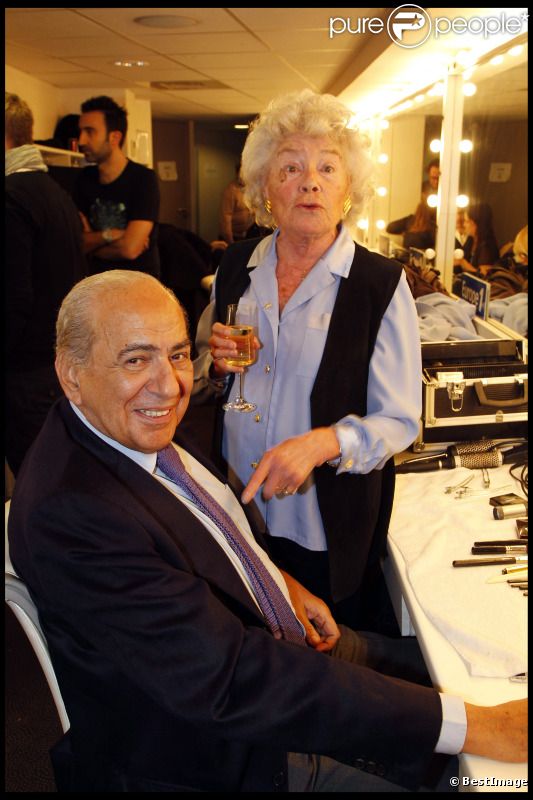 Pierre Bénichou et Claude Sarraute lors de la soirée 