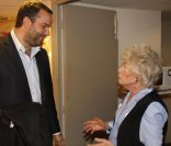 Bruce Toussaint et Claude Sarraute lors de la soirée 