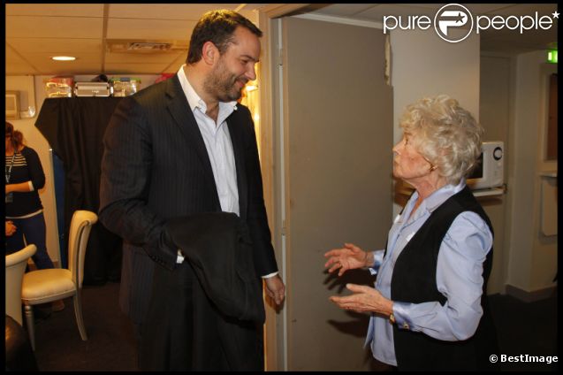 Bruce Toussaint et Claude Sarraute lors de la soirée 