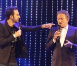 Michel Drucker, Mathieu Madénian et Willy Rovelli lors de la soirée 