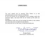 La lettre de Brigitte Bardot à Delphine Wespirer