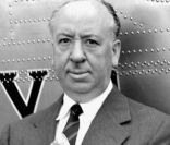 Alfred Hitchcock le 13 mai 1954, à Londres.