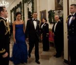 Barack et Michelle Obama lors du gala de la remise des honneurs du Kennedy Center à Washington le 3 décembre 2011