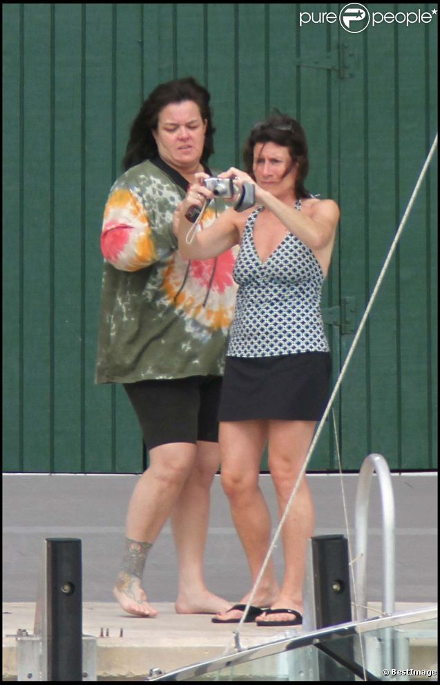 Rosie O'Donnell et son ex-compange Tracy Kachtick-Anders à Miami, le 1er janvier 2011.