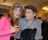 Julie Depardieu et Stanislas Merhar à l'inauguration de la boutique Banana Republic à Paris le 7 décembre 2011