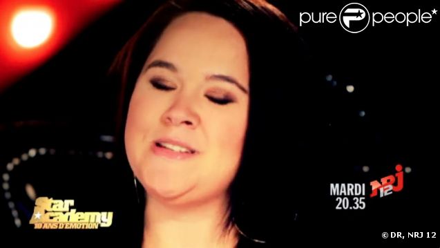 Magalie Vaé dans les dix ans de la Star Academy, mardi 13 décembre 2011, sur NRJ 12