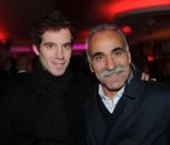 Richard Gasquet et Mansour Barhami le 6 décembre 2011 pour les 10 ans de La Cantine du Faubourg à Paris