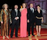 Les membres du jury section courts-métrages : Sigourney Weaver, la présidente, entourée de Farida Benlyazid, Marie Gillain, Pascal Greggory et Pierre Salvadori lors du festival international du film de Marrakech le 10 décembre 2011