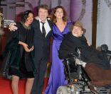 François Cluzet et son épouse Narjiss, avec Philippe Pozzo di Borgo et sa femme lors du festival international du film de Marrakech le 10 décembre 2011