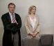 Nadja Auermann le 19 mai 2011 au tribunal de Berlin en compagnie de son ex-mari Wolfram Grandezka pour une fraude fiscale