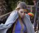 AnnaLynne McCord n'est pas frileuse sur le tournage de 90210 à Los Angeles, le 13 décembre 2011