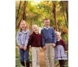 Photo officielle des enfants de Philippe et Mathilde de Belgique, décembre 2011