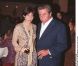 Gilbert Bécaud et sa fille Emily, à Paris, le 25 septembre 1998.