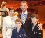 La comtesse Alexandra de Fredriksborg, accompagnée par son époux Martin Jorgensen et ses enfants les princes Nikolai et Felix, assistait le 18 décembre 2011 au concert de Noël de la Danish Radio Girl's Choir, à Copenhague.