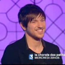 Quentin Mosimann dans La chorale des Petits chanteurs, mercredi 28 décembre 2011, sur France 3
