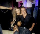 Xenia Tchoumitcheva et Fernando Alonso lors d'une soirée à Madrid animée par Bob Sinclar 