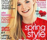 Elle Fanning en  couverture du Teen Vogue 
