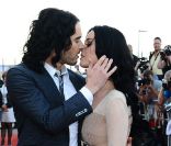 Katy Perry et Russell Brand à Londres, le 19 avril 2011.