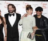 Elisa Sednaoui, Frédéric Beigbeder, Louise Bourgoin, JoeyStarr lors de l'avant-première du film L'amour dure trois ans le 7 janvier 2012