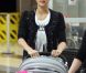 Jessica Alba rentre du Mexique. Ici, à l'aéroport LAX de Los Angeles. Début janvier 2012.