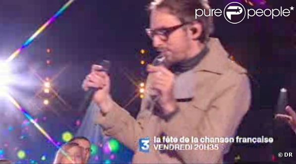 Christophe Willem lors de l'émission la Fête de la chanson française, vendredi 13 janvier 2012 sur France 3