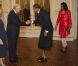 Le roi Albert recevait pour le Nouvel An Mgr Berloco et les chefs de mission diplomatique au palais Laeken, à Bruxelles, le 11 janvier 2012.