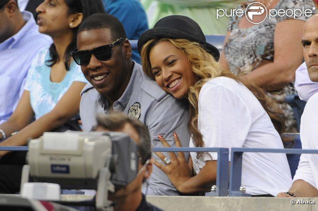 Beyoncé et Jay-Z à New York, le 12 septembre 2011.
