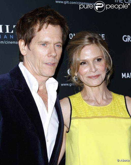 Kevin Bacon et Kyra Sedgwick lors de l'avant première du film Dos au mur à New York le 19 janvier 2012