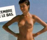 La camapagne Avenir avec Myriam Szabo seins nus en septembre 1981.