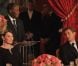 Carla Bruni-Sarkozy et Nicolas Sarkozy reçoivent le  président ivoirien Alassane Ouattara et  son épouse Dominique Ouattara, le 26 janvier 2012, à l'occasion d'un  dîner d'Etat