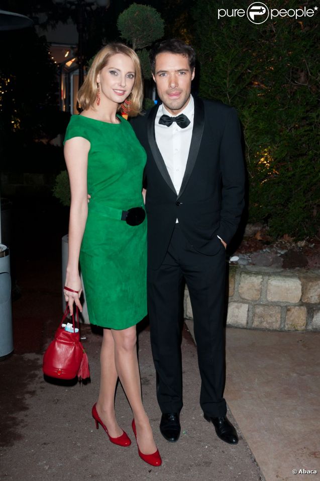 Frédérique Bel et Nicolas Bedos lors du Dîner de la mode pour le Sidaction, le 26 janvier 2012