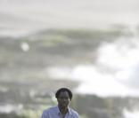Harold Perrineau Jr. sur le tournage de Lost