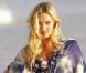 Candice Swanepoel en plein shooting pour Victoria's Secret à Saint-Barthélémy, le 29 janvier 2012.