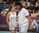  Yannick Noah et Amélie Mauresmo, la belle équipe. 
 Amélie Mauresmo organisait le 7 février 2012, dans le cadre du 20e Open GDF Suez, la seconde édition de sa soirée Amélie and friends, au profit de l'Institut Curie, avec Yannick Noah, Henri Leconte, Mansour Bahrami, Fabrice Santoro, Michèle Laroque, Pascal Elbé, Franck Dubosc, Ary Abittan et Mary Pierce. 