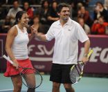  Marion Bartoli et Pascal Elbé, un double inattendu. 
 Amélie Mauresmo organisait le 7 février 2012, dans le cadre du 20e Open GDF Suez, la seconde édition de sa soirée Amélie and friends, au profit de l'Institut Curie, avec Yannick Noah, Henri Leconte, Mansour Bahrami, Fabrice Santoro, Michèle Laroque, Pascal Elbé, Franck Dubosc, Ary Abittan et Mary Pierce. 