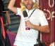 Christophe Beaugrand dans une imitation ratée de Sharapova ? La 2e soirée Amélie Mauresmo and friends, le 7 février 2012 dans le cadre du 20e Open  GDF Suez à Paris, a permis de lever 45 000 euros pour l'Institut Curie en offrant un spectacle délirant grâce à Yannick Noah, Henri Leconte, Mansour Bahrami,  Fabrice Santoro, Michèle Laroque, Pascal Elbé, Franck Dubosc, Ary  Abittan et Mary Pierce.