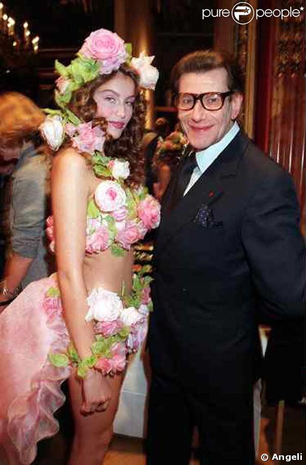 Yves Saint Laurent et Laetitia Casta
