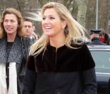 La princesse Maxima des Pays-Bas inaugurait un centre d'apprentissage et de formation à Groningen le 9 février 2012. 